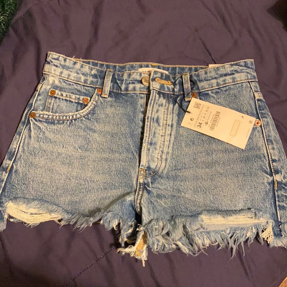 Zara denim shorts